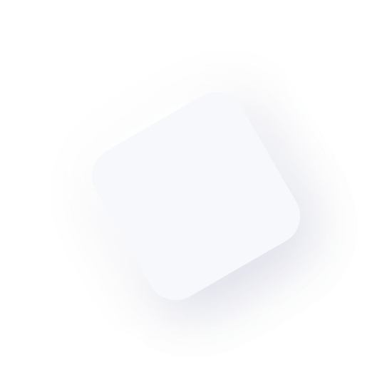 Fondo gráfico con forma cuadrada girada y efecto de sombra en tonos azul y blanco.